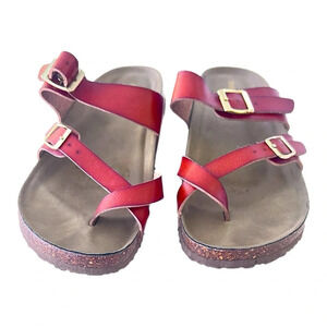 Madden leather sandals (birkenstocks style) size 7.